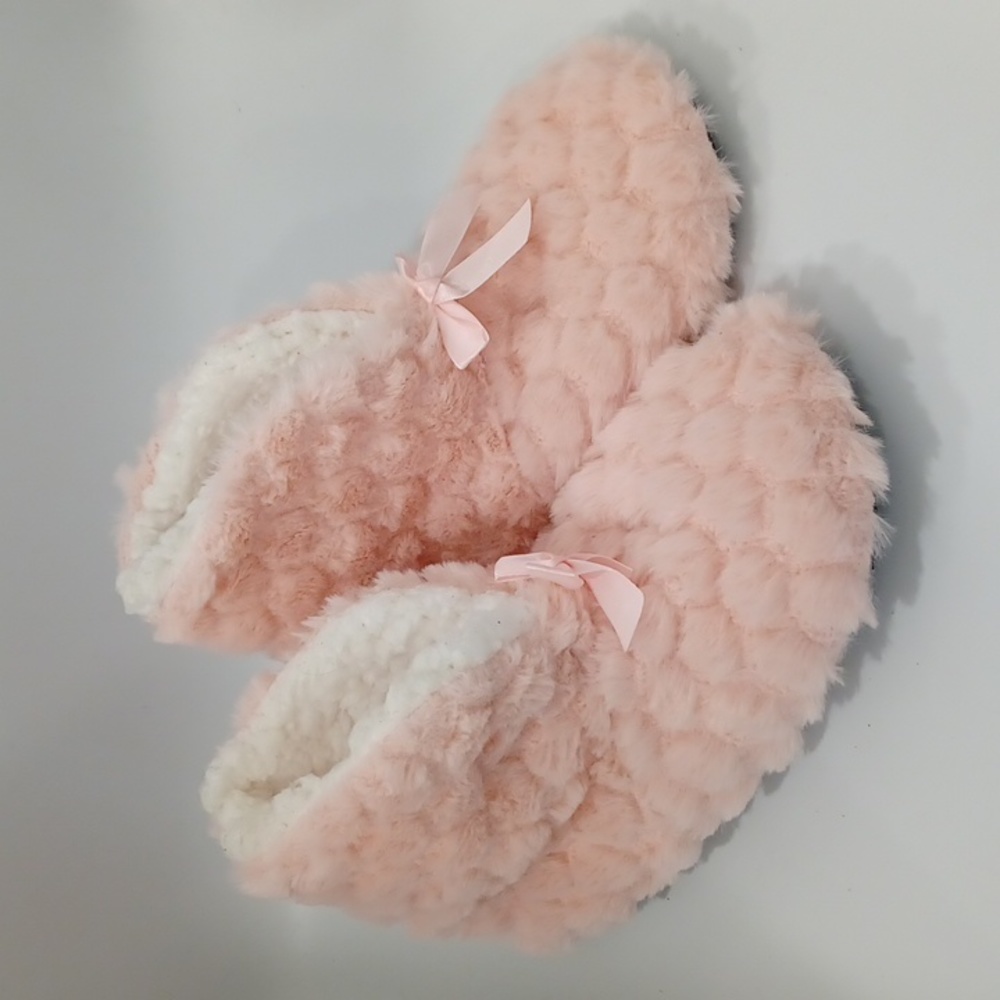 BOGO Pink Fuzzy Bootie Slippers